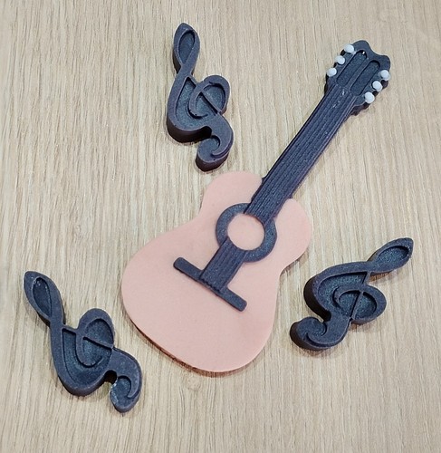 Guitar musical note - note, set