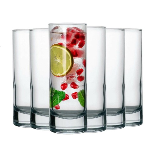 6pc highball drinking - highball, glasses