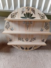 Wooden Shelves with LED AA Battery Fairy Lamps (Wall Mounted)