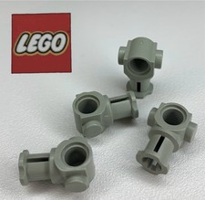 4 x Vintage Lego 3651 Technic Old Grey Bushing Connector 2 Stud Parts- 1C
