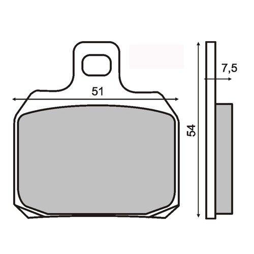 Brake pads pair for - brake,