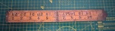 Wooden Folding Ruler 24 Inch, Brass Hinge And Brass Tips