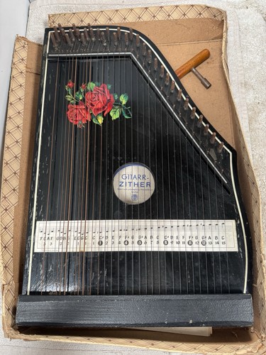 Vintage guitar zither - vintage, gitarr