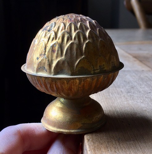 Victorian brass curtain pole - victorian,