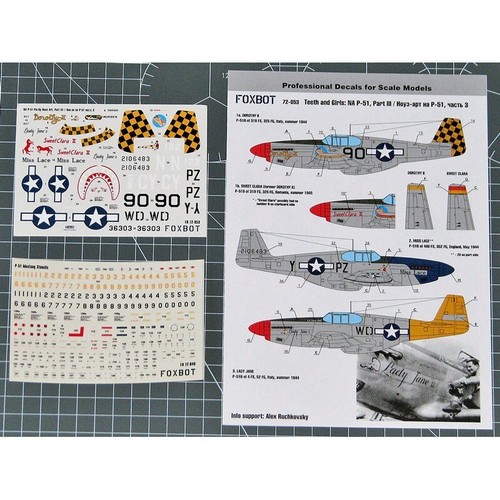 Decals north american - decals, u.s.a.f.