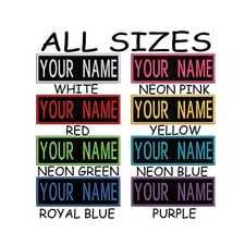 Custom Embroidered Name Tag