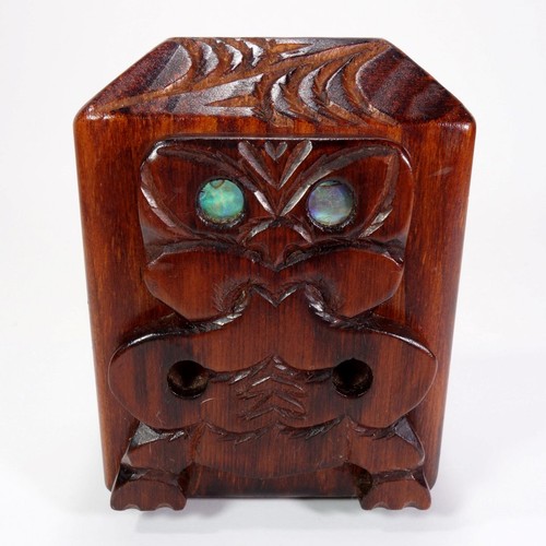 Vintage maori tiki money box - maori,