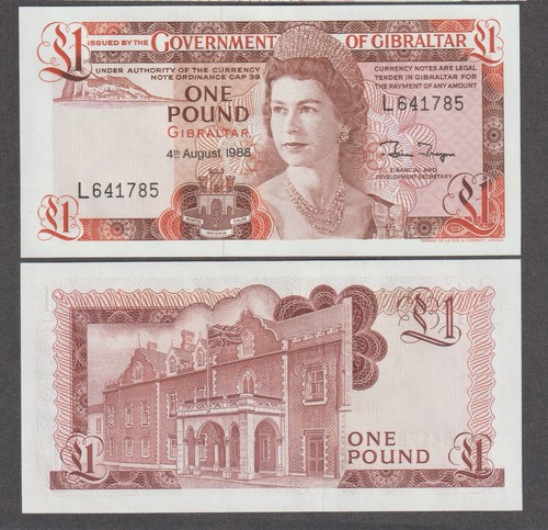Unc gibraltar one pound - gibraltar,