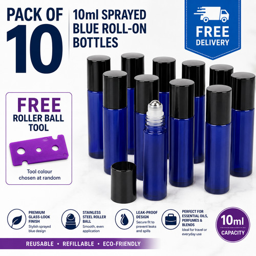10pcs blue glass roller - 10pcs,