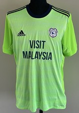Cardiff City Away  Shirt (M) adidas 2017 / 2018  Rare Football Shirt