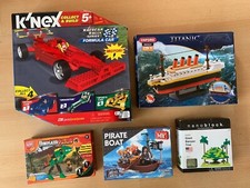 5 Brick Construction Sets Bulk Lot Knex Nanoblock MY Oxford Titanic Block Tech