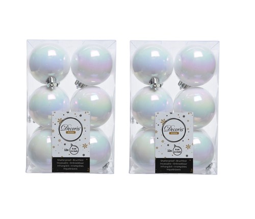 White iridescent christmas - 24,