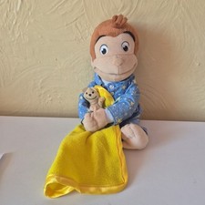 2007 Marvel Toys Curious George - Bedtime Buddy - Soft Plush Singing Teddy 12"