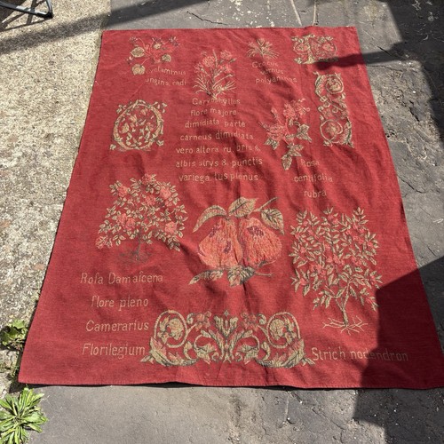 Vintage botanical tapestry rug - vintage,