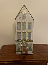 Marks And Spencer Empty Shortbread Christmas House Tin Light Up LED * 2023 M&S