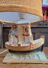 Vintage tremaen pottery lamp - tremaen,