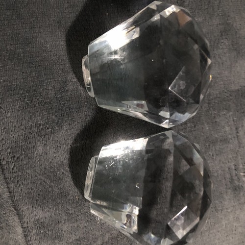 Crystal large door knobs - crystal,