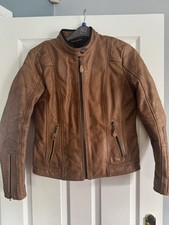 Richa Lausanne Ladies Motorcycle Leather Jacket Cognac size UK12 / EU40 £350RRP 