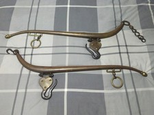 Vintage Antique Horse Hames Solid Brass Number 2 Double Cased