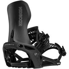 2026 NIDECKER LT Supermatic Step-In Snowboard Bindings Black