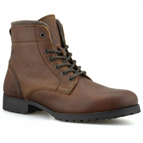 Mens leather military combat - mens,