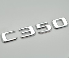 Silver Chrome C350 Car Letter