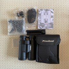 Usogood AT66 12x50 High Power Binoculars FMC BAK4 Prism with Tripod Black