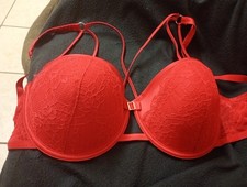 38F Bright Red Secret Possessions bra. No Padding Underwired Full Coverage. 