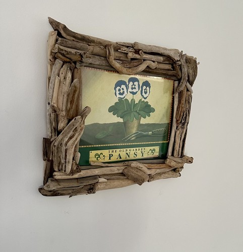 Picture frame with driftwood - with,