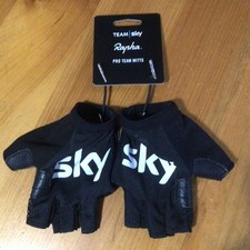 RAPHA TEAM SKY PRO TEAM CYCLING MITTS - BLACK - SMALL - NEW, UNWORN , TAGGED