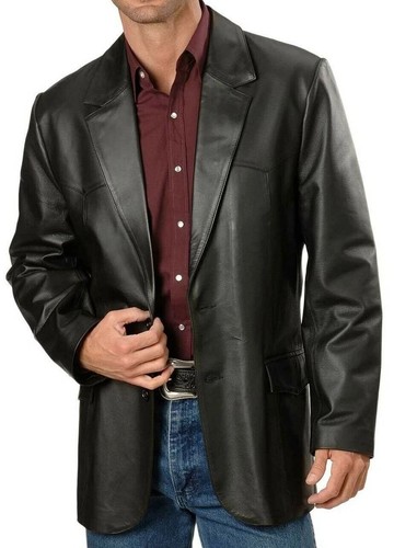 Men genuine lambskin leather - men's,