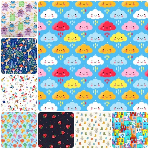 Printed poly cotton fabrics - printed,