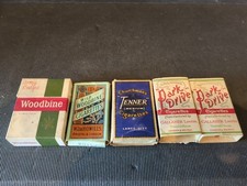 5 X VINTAGE EMPTY CIGARETTE PACKETS WOODBINE , TENNER , PARK DRIVE