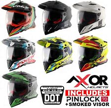 Motorcycle Helmet Axor X-Cross Dual Sport Adventure Supermoto Crash Helmet 22.06