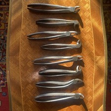 Vintage Job Lot Dental Extract Forceps X 8 Collins & Wood