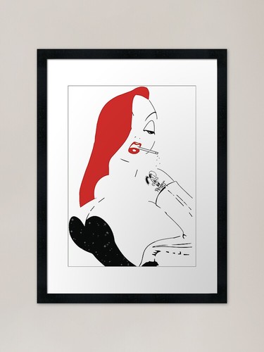 Jessica rabbit framed art - rabbit,