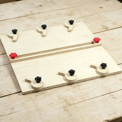 Guitar plate joining jig - joining,