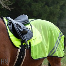 Reflector Summer Mesh Quarter Sheet by Hy Equestrian BE SAFE BE SEEN Lightweight