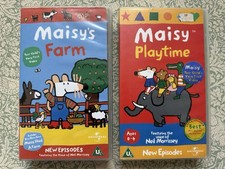 Maisy Mouse VHS Bundle X2 Videos Maisy Playtime & Maisy’s Farm Vintage Y2K