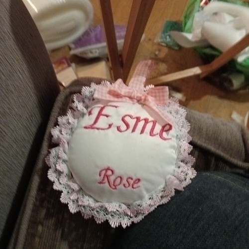 Personalised baby pram cushion - baby,