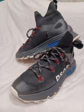 Dsquared2 Men's Shoes Size 40 Sneakers Black "Faster Sneaker" Italy