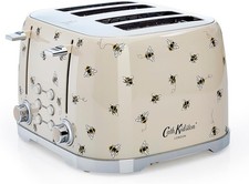 Cath Kidston 4 Slice Toasters Wide Slots By VQ - Multi Functional 4 Slot... 