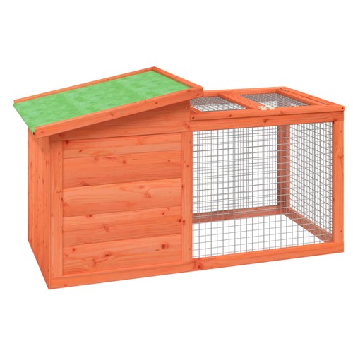 Rabbit hutch with run - hutch,