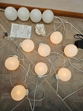 RING Outdoor Light Set, up to 12 Globe Lights, 12cm dia, plug in with 12v trans