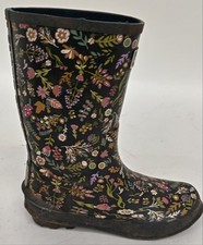 Barbour Women's Wellington Boots Size 2 Wellies Floral Pattern Footwear Shoes