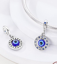Evil Eye Spinning Love Heart