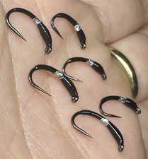 3 x BLACK VICAR BUZZERS TROUT FLIES