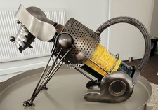 Rustic Metal Dog Wine / Bottle Holder, Good Condition