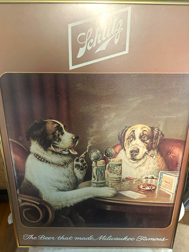Schlitz beer framed - framed, ad