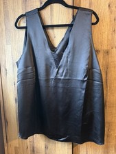 New Look Curves Women’s Black Lace Insert Cami Top - UK Size 24